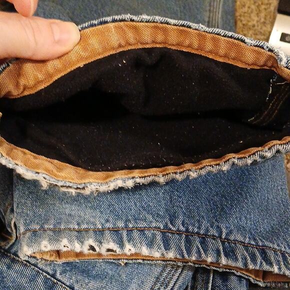 Vintage Duluth Trading Company carpenter jeans 36x30 fleece lined - Picture 7 of 7